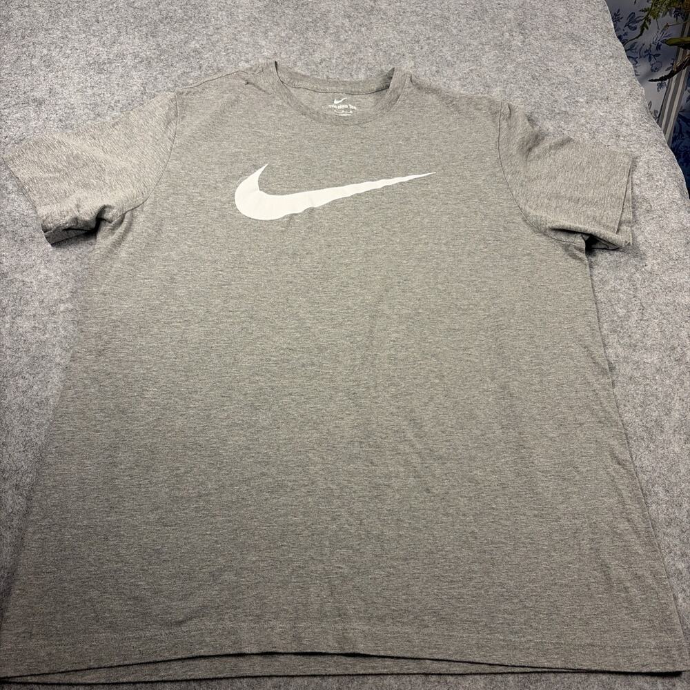 Vintage Nike 90’s Gray swoosh t shirt Size Xl